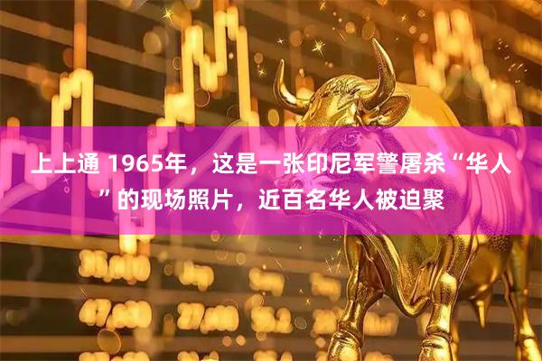 上上通 1965年，这是一张印尼军警屠杀“华人”的现场照片，近百名华人被迫聚