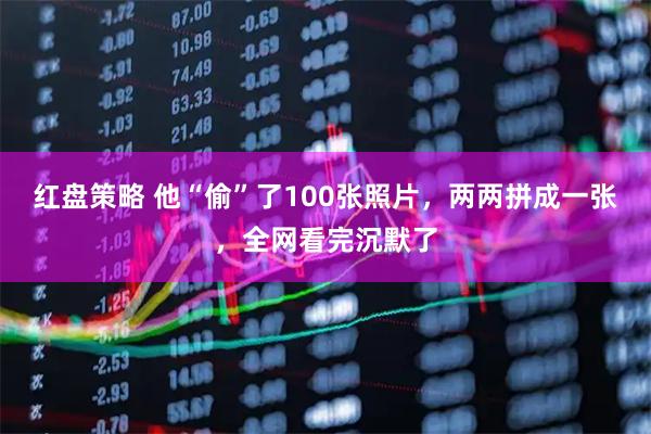 红盘策略 他“偷”了100张照片，两两拼成一张，全网看完沉默了