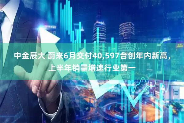 中金辰大 蔚来6月交付40,597台创年内新高,上半年销量增速行业第一