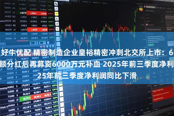 好牛优配 精密制造企业皇裕精密冲刺北交所上市:6800万元超额分红后再募资6000万元补血 2025年前三季度净利润同比下滑