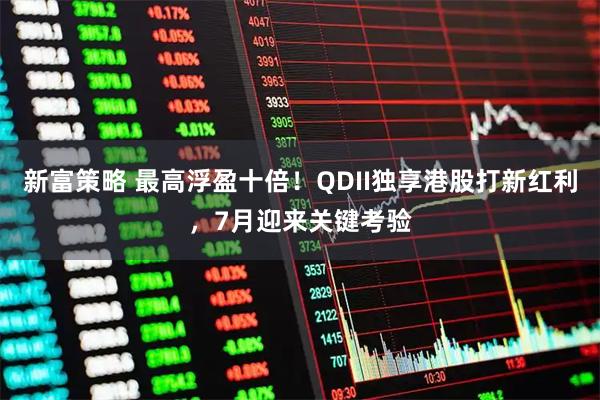 新富策略 最高浮盈十倍！QDII独享港股打新红利，7月迎来关键考验