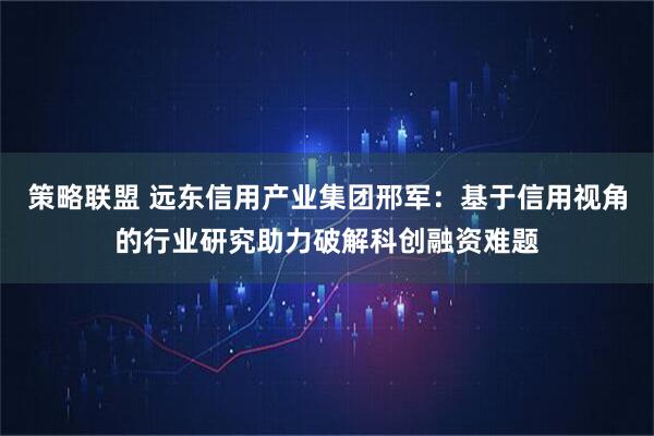 策略联盟 远东信用产业集团邢军：基于信用视角的行业研究助力破解科创融资难题