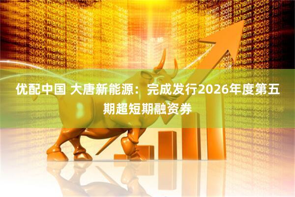 优配中国 大唐新能源:完成发行2026年度第五期超短期融资券